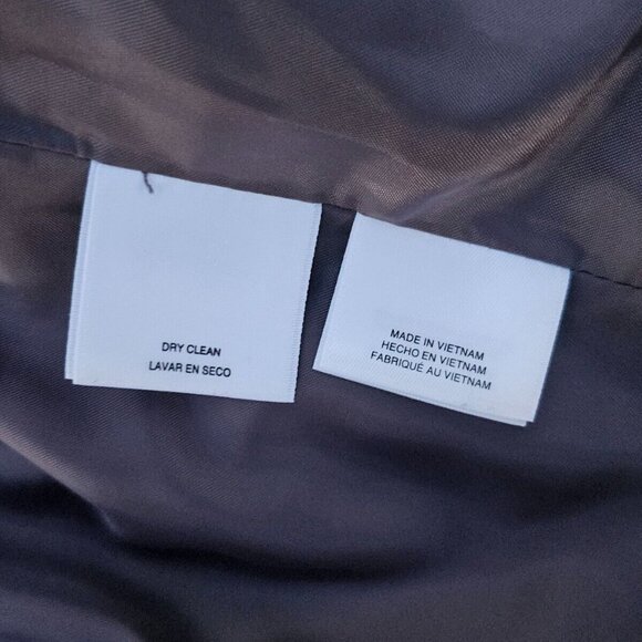 Kasper Women Blazer Two Button Long Sleeve Gray Coat Jacket Size 16 - Picture 8 of 9